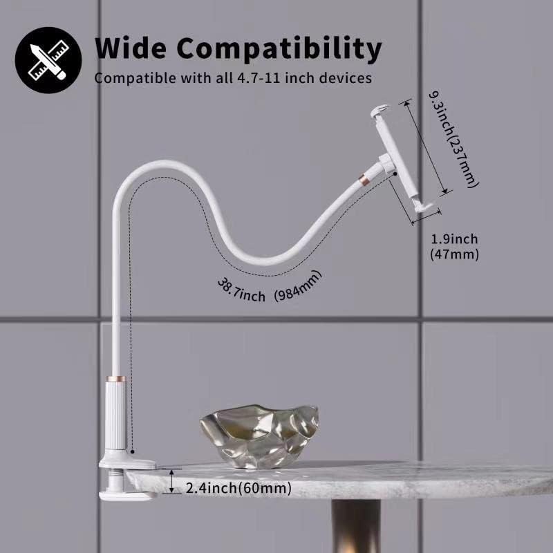 Niumowa Gooseneck Tablet Holder   Flexible Tablet Stand, Tablet Holder,Cell Phone Holder,Cell Phone Stand, Flexible Adjustable A