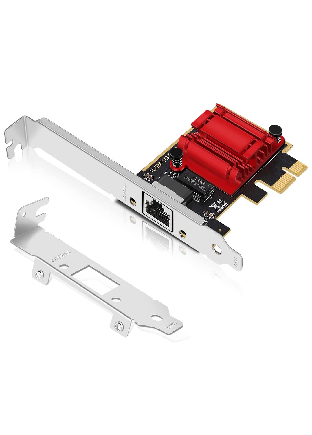 2.5Gb Pcie Network Card, Nicgiga 2.5 Gigabit Ethernet Interface Adapter, With Realtek Rtl8125B, 2.5G Nic Compliant Windows/Linux