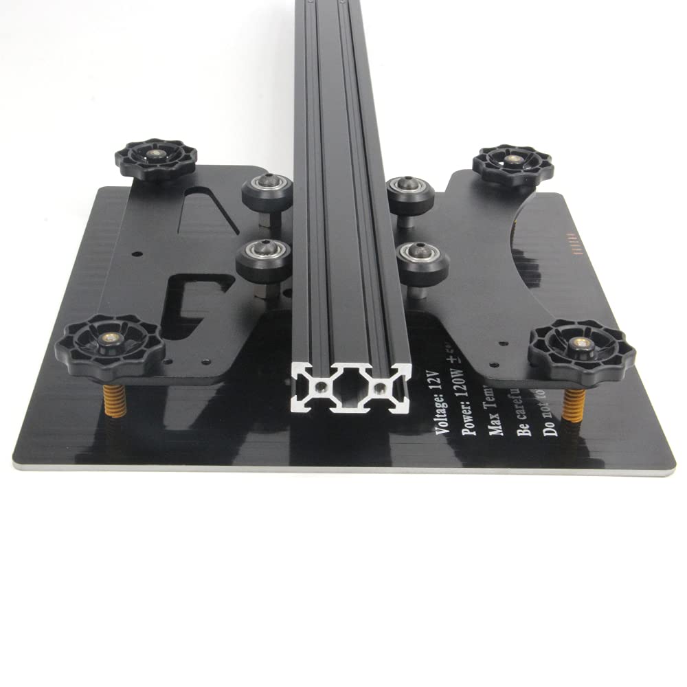 Zeberoxyz Upgrade Modular Y Carriage Plate Kit 190Mmx190Mmx3.5Mm/7.5X7.5X0.14Inch For 2040 V Groove Aluminum Profile For Ender 3