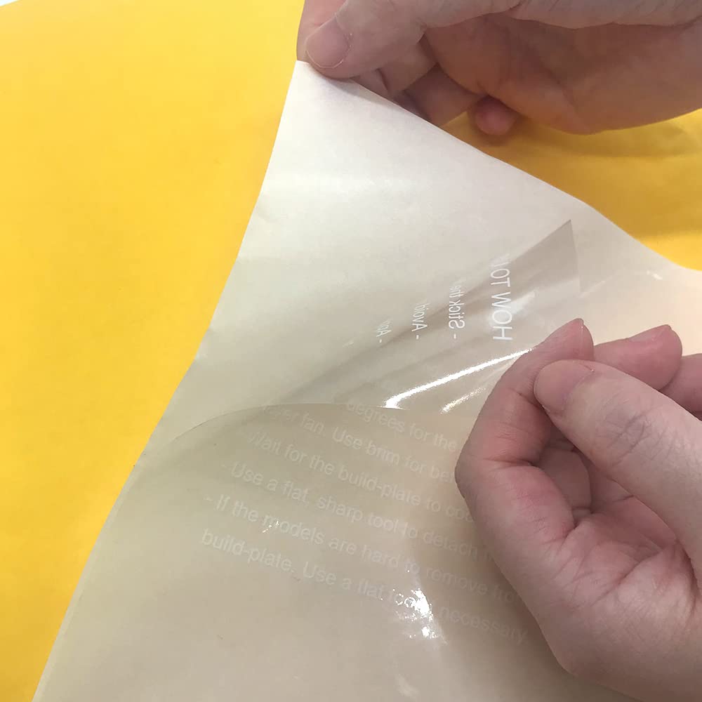 Yousu Pp Printing Surface For 3D Printer 200X200Mm, Polypropylene Sheet Building Film, Easy To Install And Remove, 20Pcs Pack