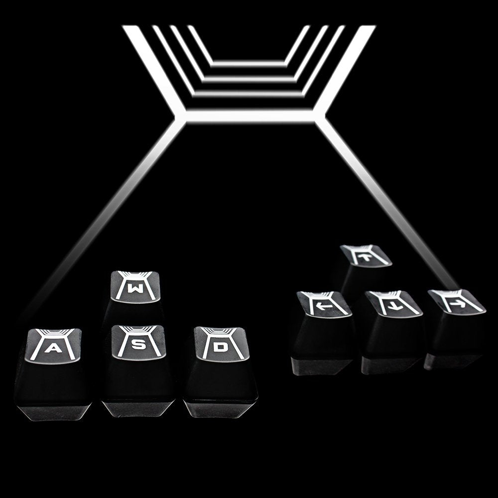 Huyun W A S D Replacement Key Caps Replacement For Logitech G910 Keyboard Romer G Switch