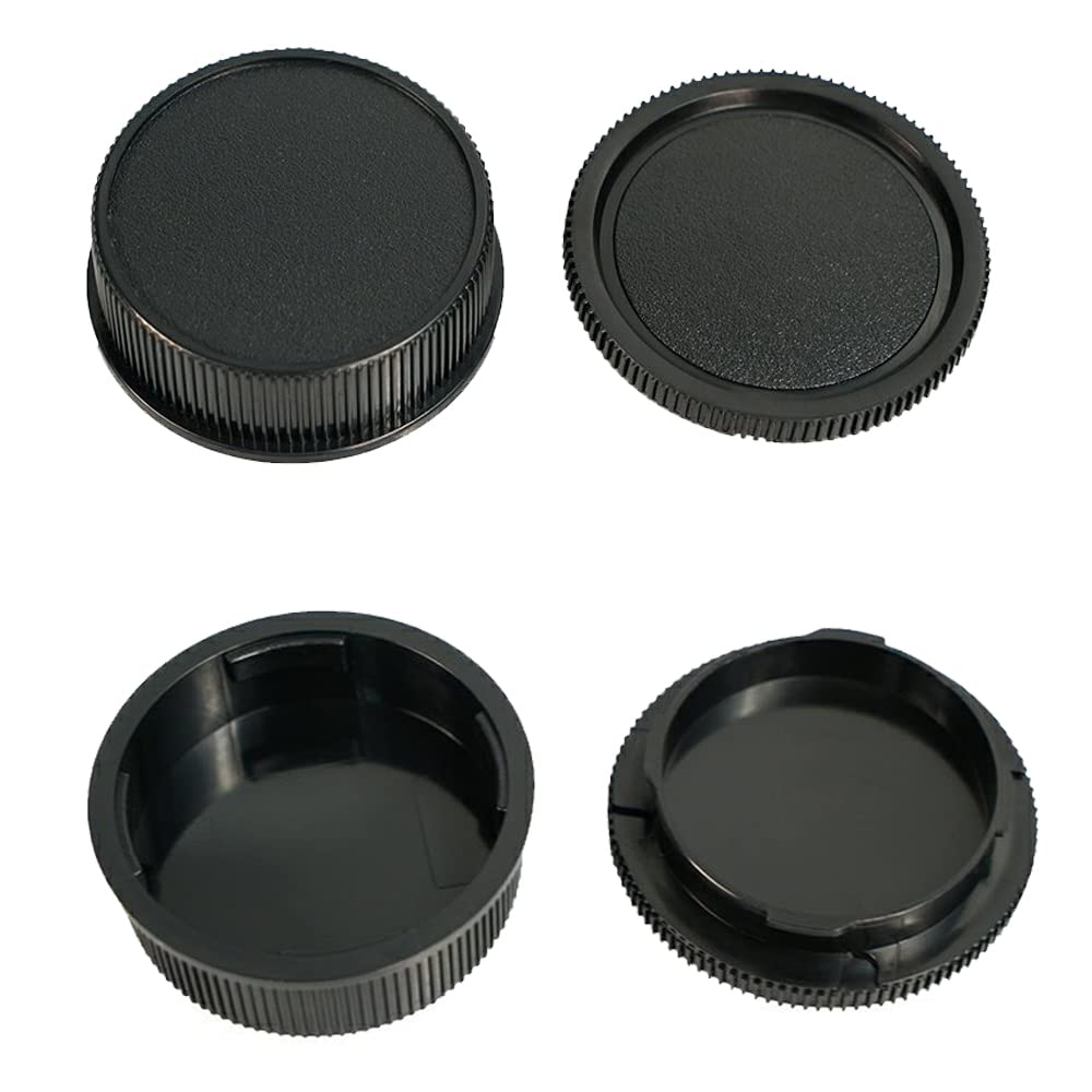 Camera Body Cap & Rear Lens Cover Compatible With Leica M Lm,Zeiss Zm, Voigtlander Vm Mount Lens Cover.(2 Pack)