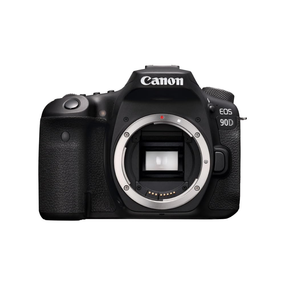 Canon DSLR Camera [EOS 90D] with Built in Wi Fi, Bluetooth, DIGIC 8 Image Processor, 4K Video, Dual Pixel CMOS AF, and 3.0 Inch Vari Angle Touch LCD Screen, [Body Only], Black