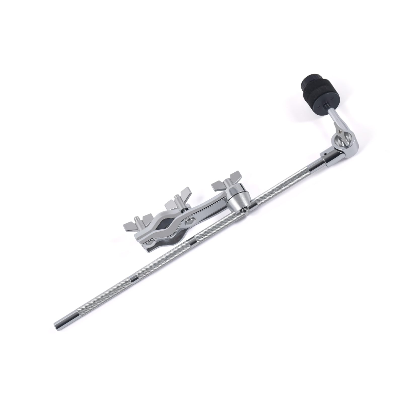 Seteol Cymbal Boom Arm Holder with Clamp, L-Arm Rod with Bracket Holder Extension Arm Attachment, Cymbal Stand Mount for Drum Ha