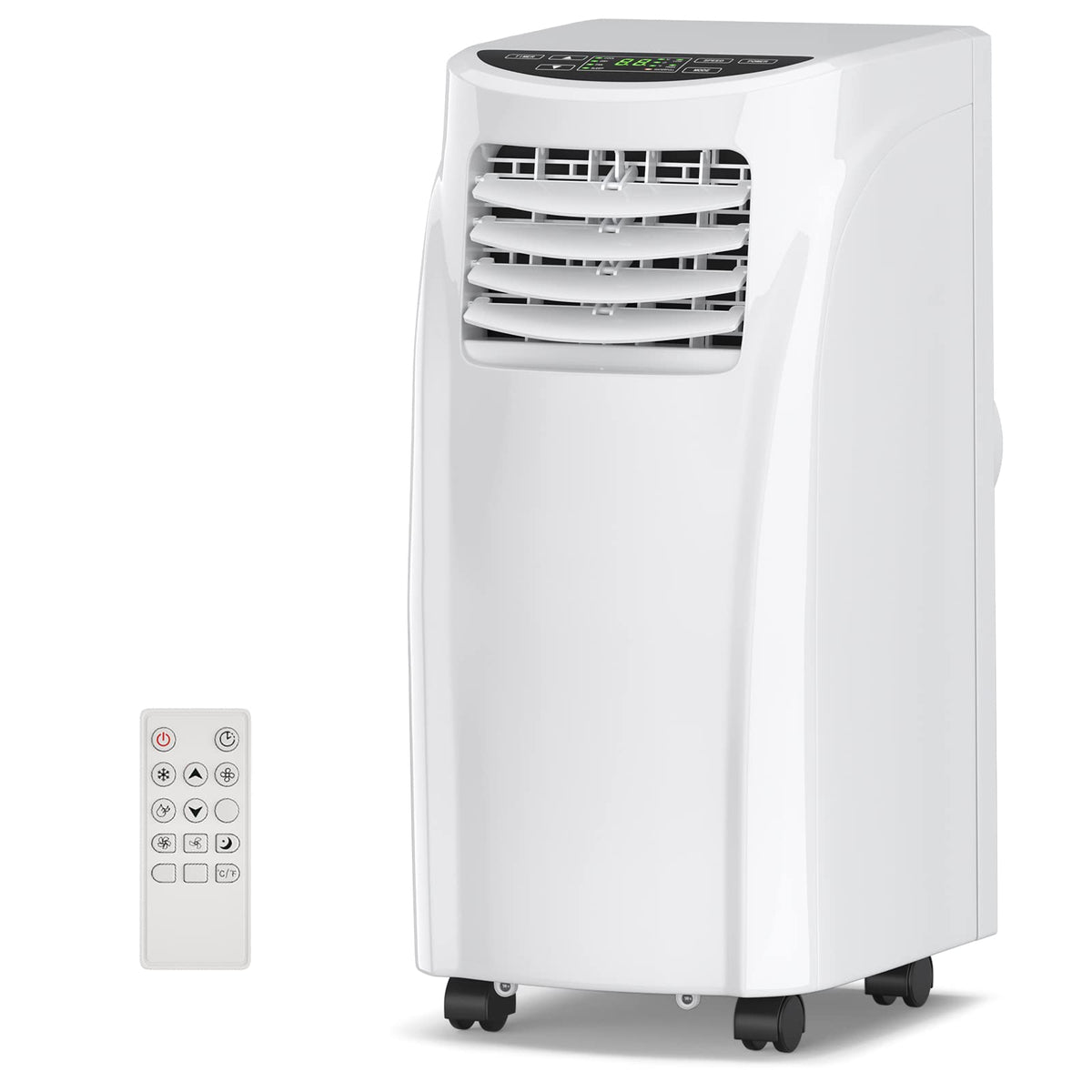 Costway Portable Air Conditioners, 8000 Btu Air Conditioner Unit Spaces Up To 230 Sq.Ft With Remote Control Dehumidifier Functio