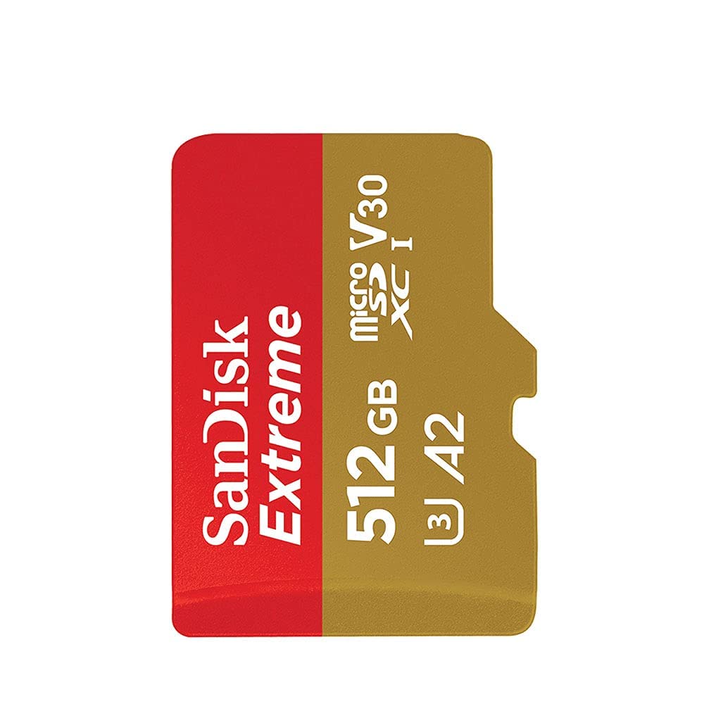 Sandisk 512Gb 512G Microsdxc [Extreme 160Mb / S] Microsd Micro Sd Sdxc Uhs 4K U3 V30 A2 C10 Class 10 Sdsqxa1 512G Mobile Phone M