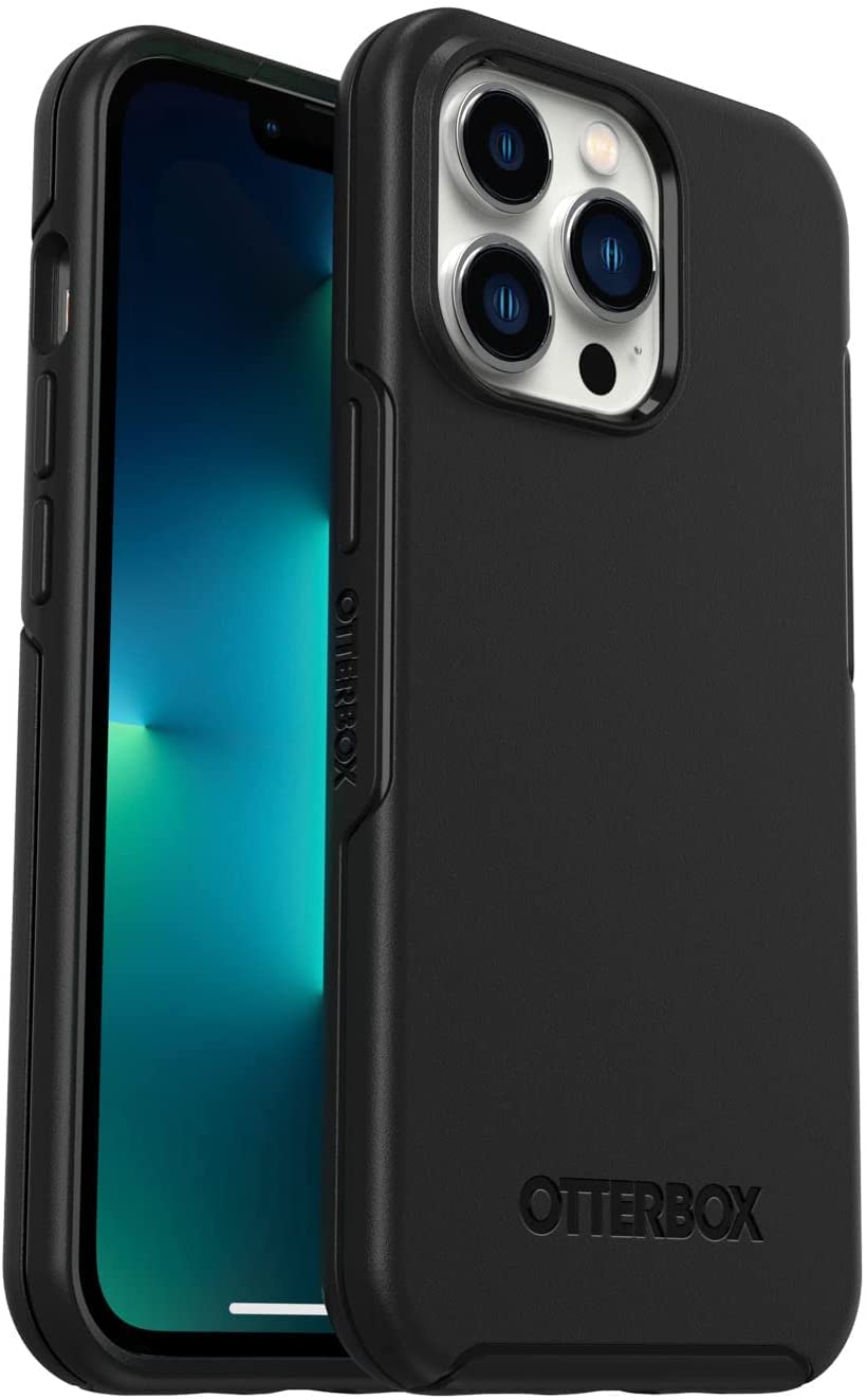 Otterbox Iphone 13 Pro (Only) Symmetry Series Case   Black, Ultra Sleek, Wireless Charging Compatible, Raised Edges Protect Came