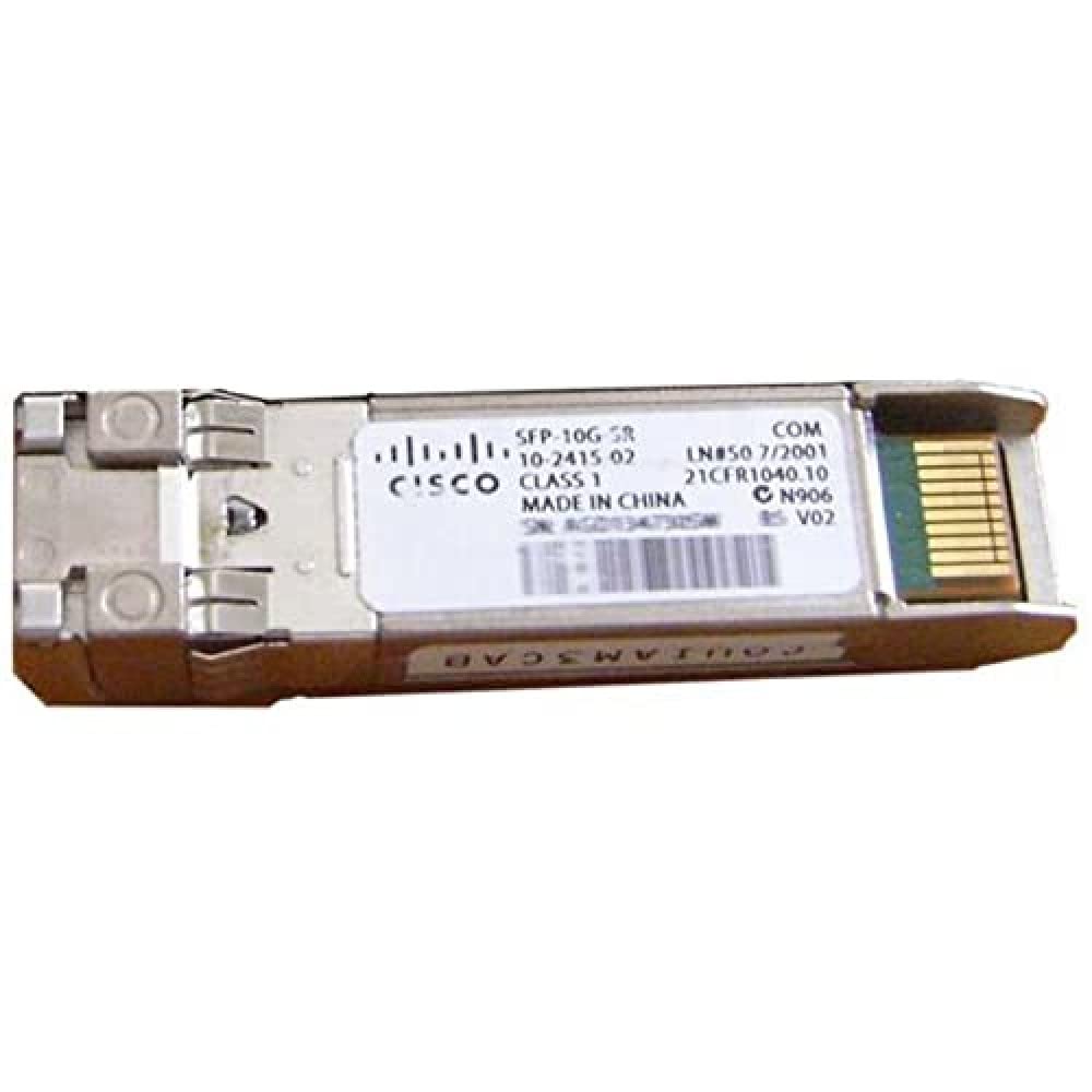 Cisco 10GBASE-SR S-Class SFP Module for 10 Gigabit Ethernet Deployments, Hot Swappable, 5-Year Standard Warranty (SFP-10G-SR-S=)