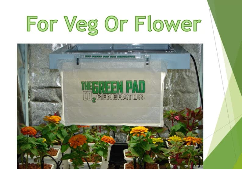 The Green Pad Gp6050 5 Pads Co2 Generator Contains W/2 Hangers