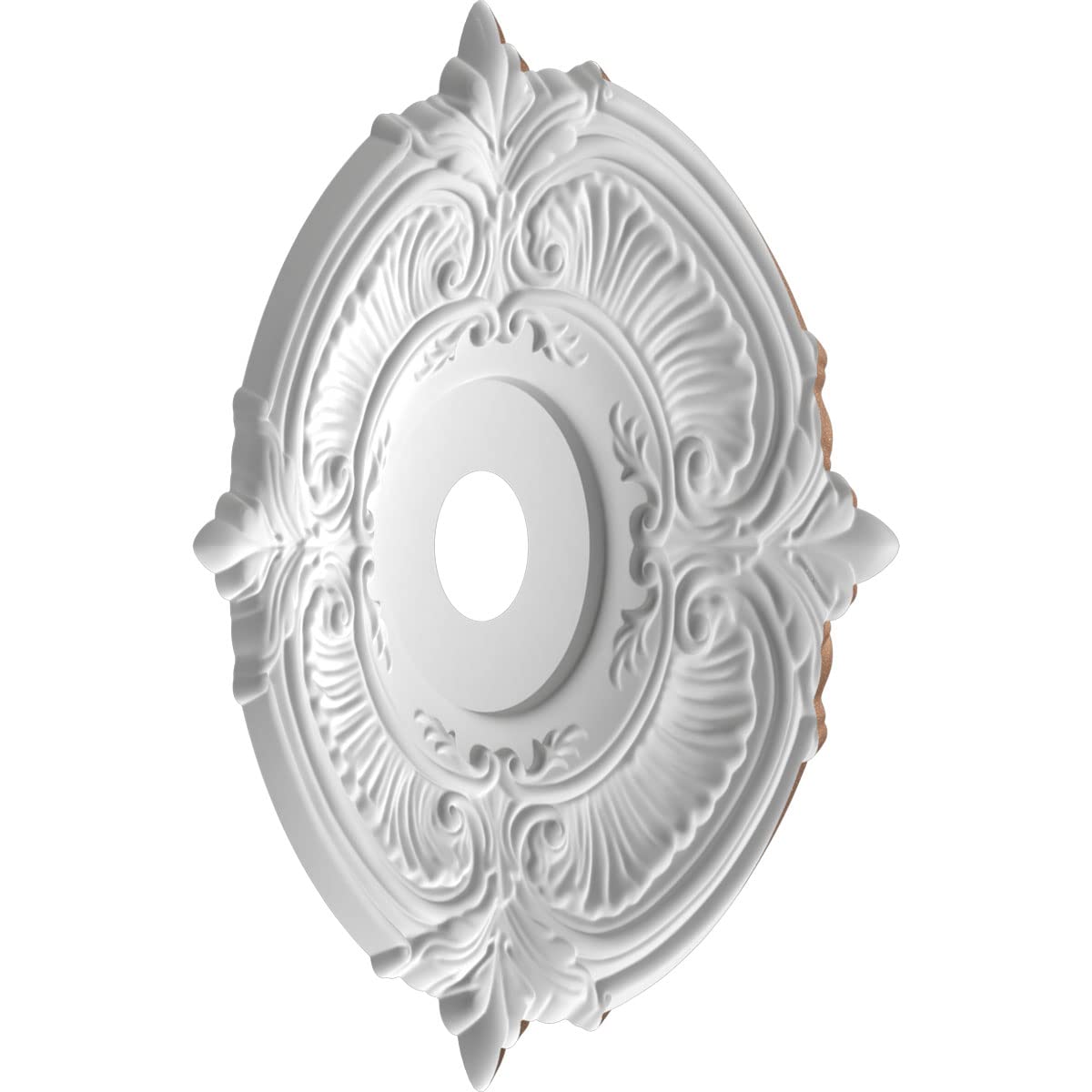 Ekena Millwork 22Od X 3 1/2Id X 1P Attica Thermoformed Pvc Ceiling Medallion (Fits Canopies Up To 7 3/4), Aged Copper