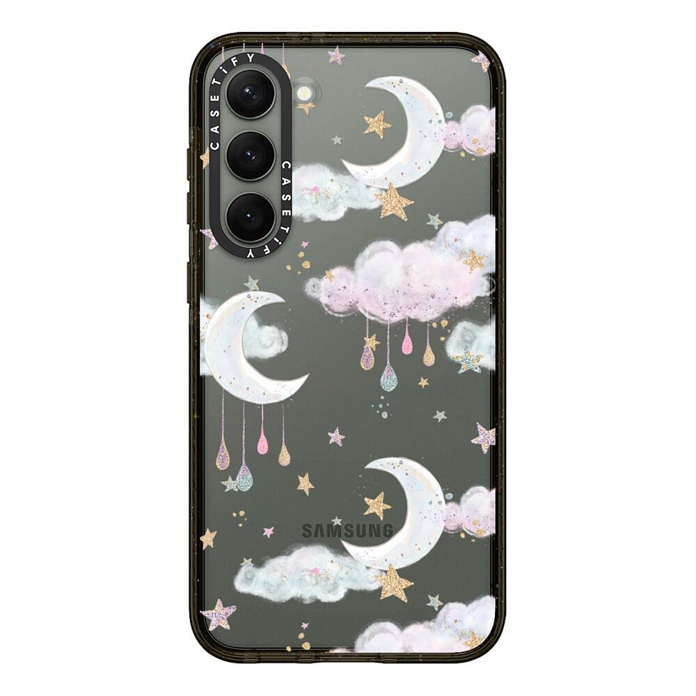 Casetify Impact Samsung Galaxy S23+ Case [4X Military Grade Drop Tested / 8.2Ft Drop Protection]   Candy Cotton Clouds   Clear B