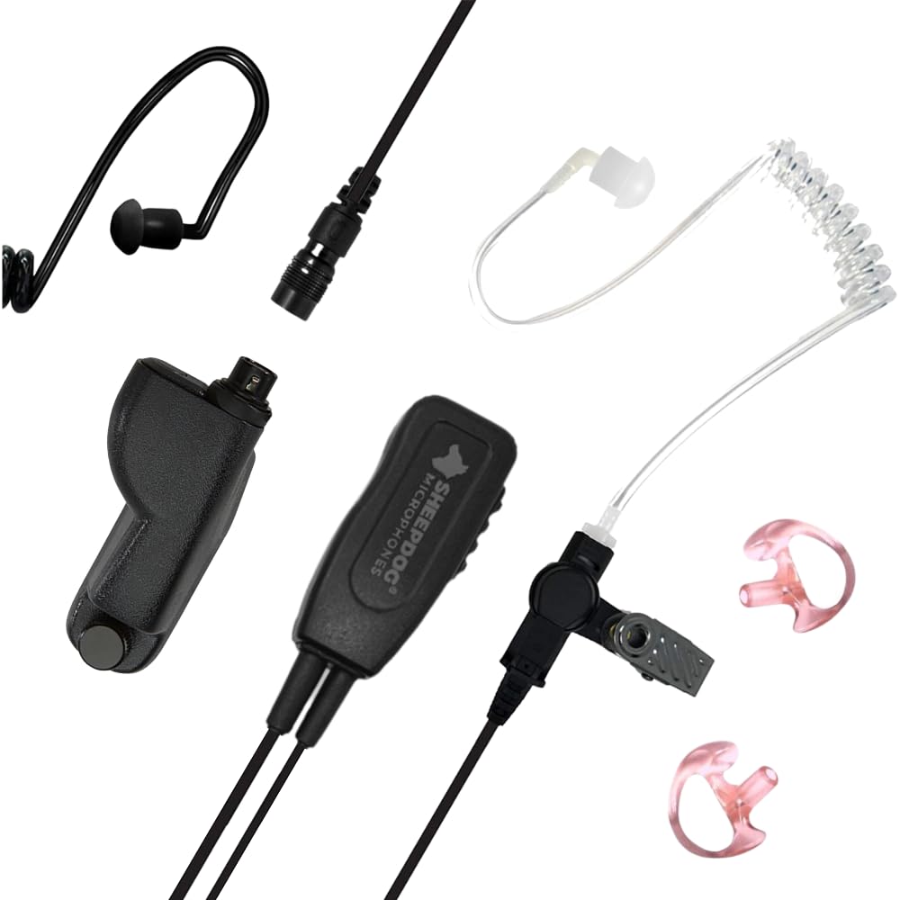 Sheepdog Quick Disconnect Police Lapel Mic, Compatible With Motorola Apx 6000 Apx 7000 Apx 8000 And Apx 4000 Radios, Law Enforce