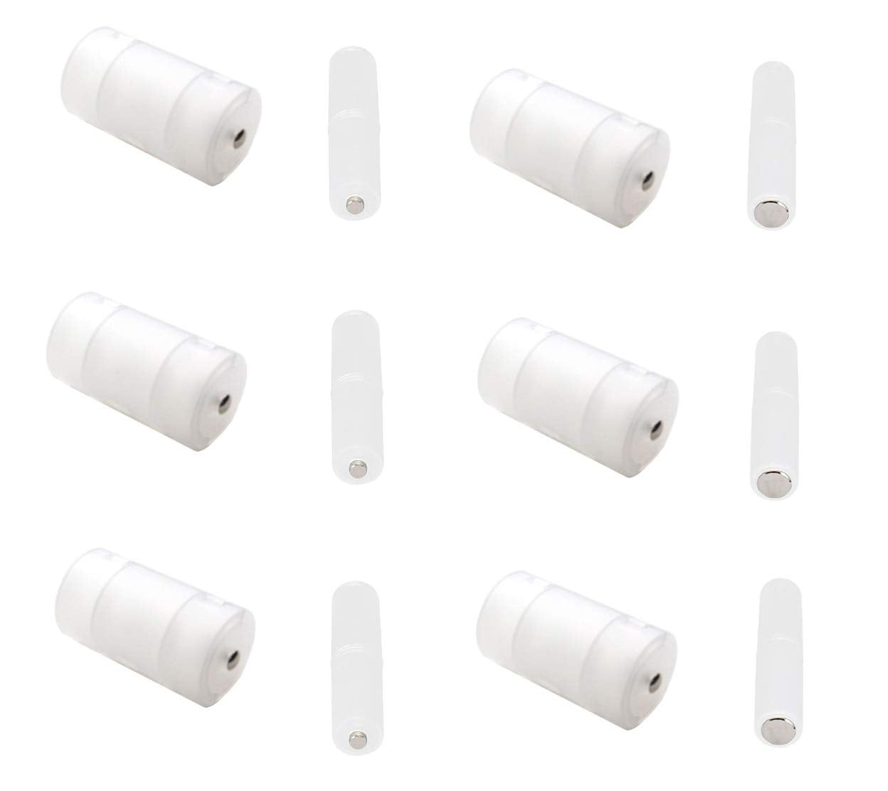 WAYLLSHINE (Pack of 6) AA to D Battery Adapter, AAA to D Battery Adapter, AAA to AA Battery Adapter, AA to D Adapter Converter H