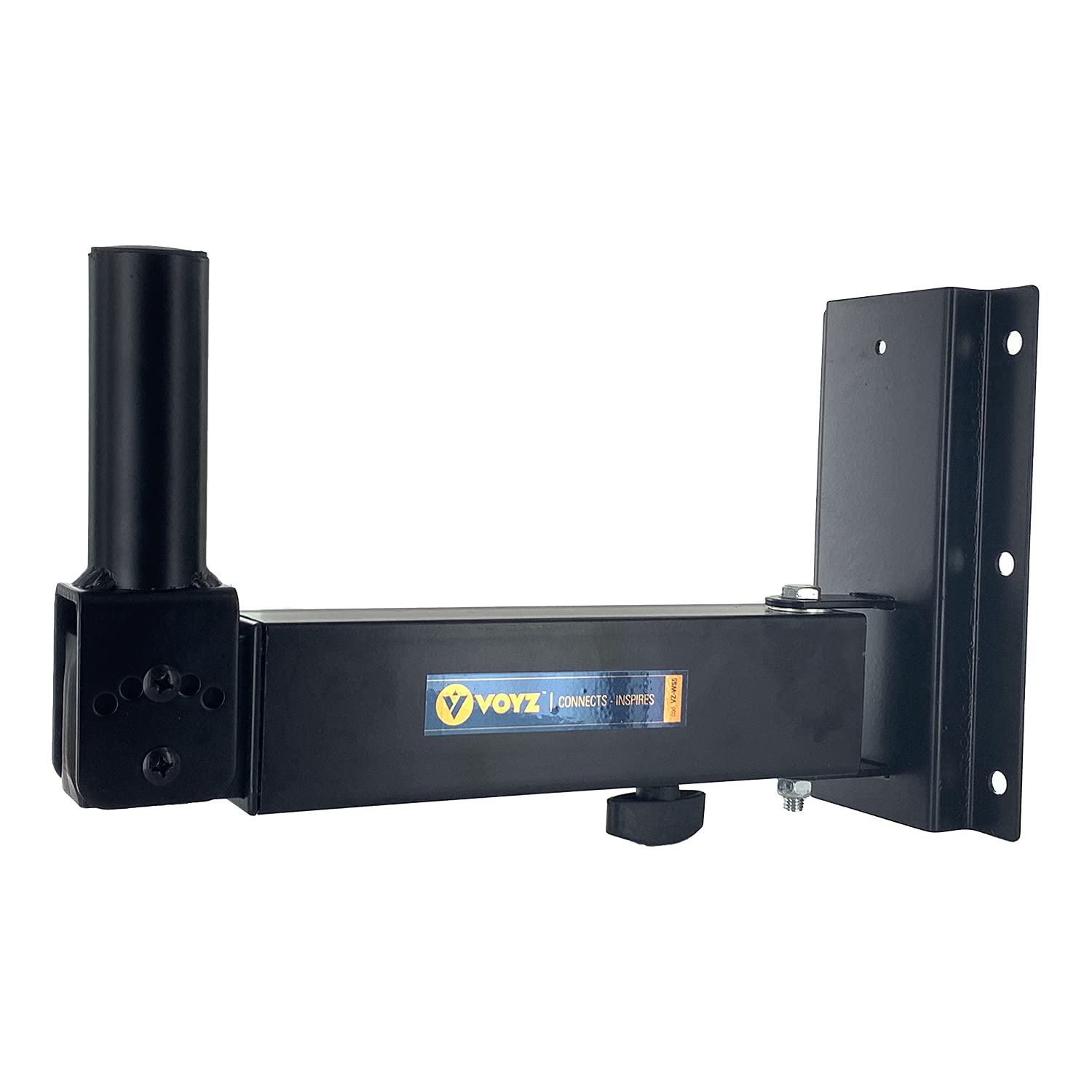 Voyz Wall Mount Speaker Stand, 90 30 Tilt Adjustable, Solid Steel Construction, Supports 80 Lbs