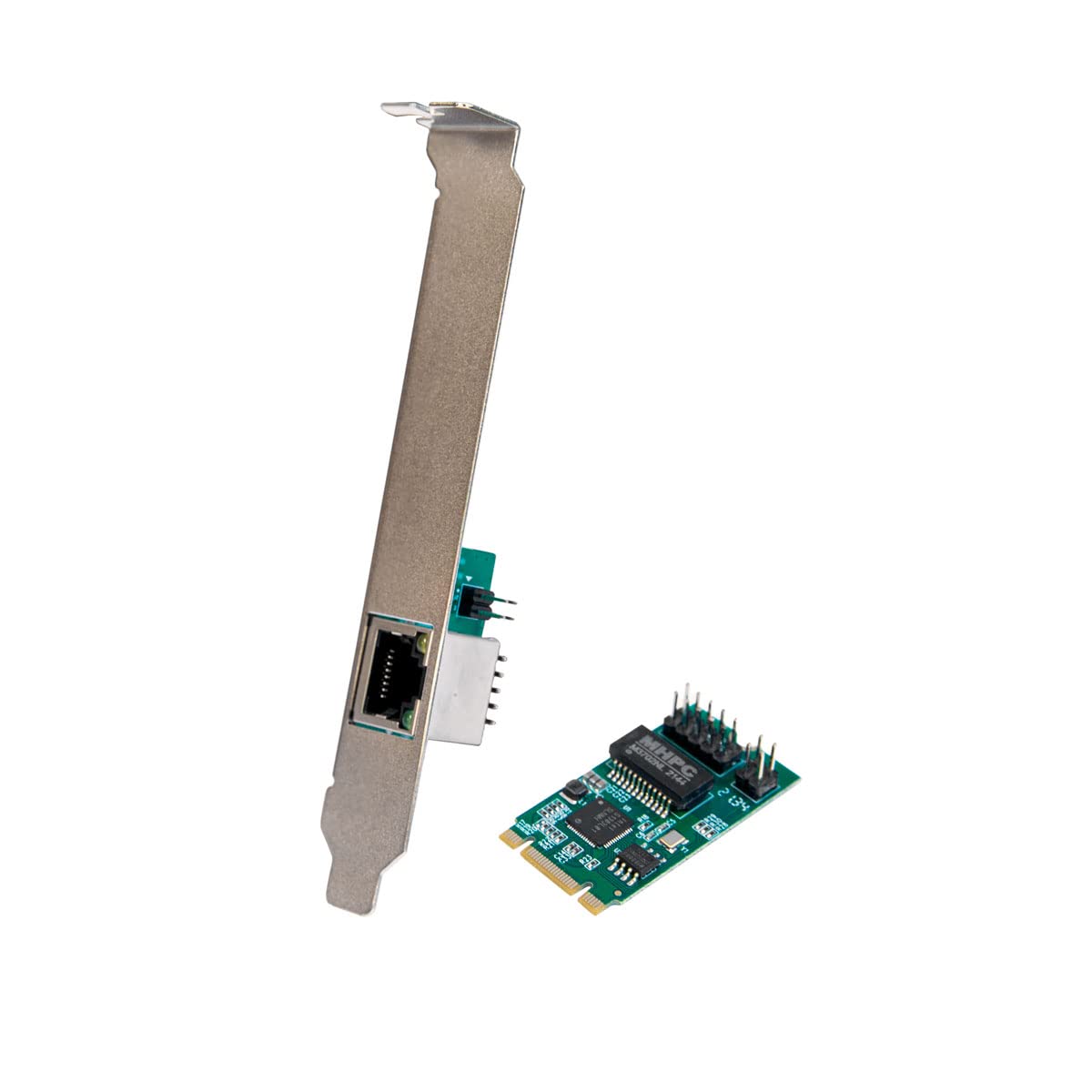 IO CREST 2.5 Gigabit Ethernet M.2 M+B Key Interface Card 10/100/1000/25000 Mbps RJ45 LAN Intel I225 Chipset,Black,SY-PEX24075