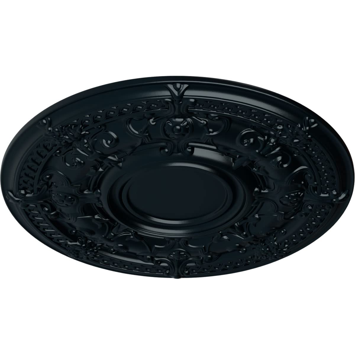 Ekena Millwork Cm33Dansf Dauphine Ceiling Medallion, 33 7/8''Od X 1 3/8''P (Fits Canopies Up To 13 1/4''), Hand Painted Night Sh