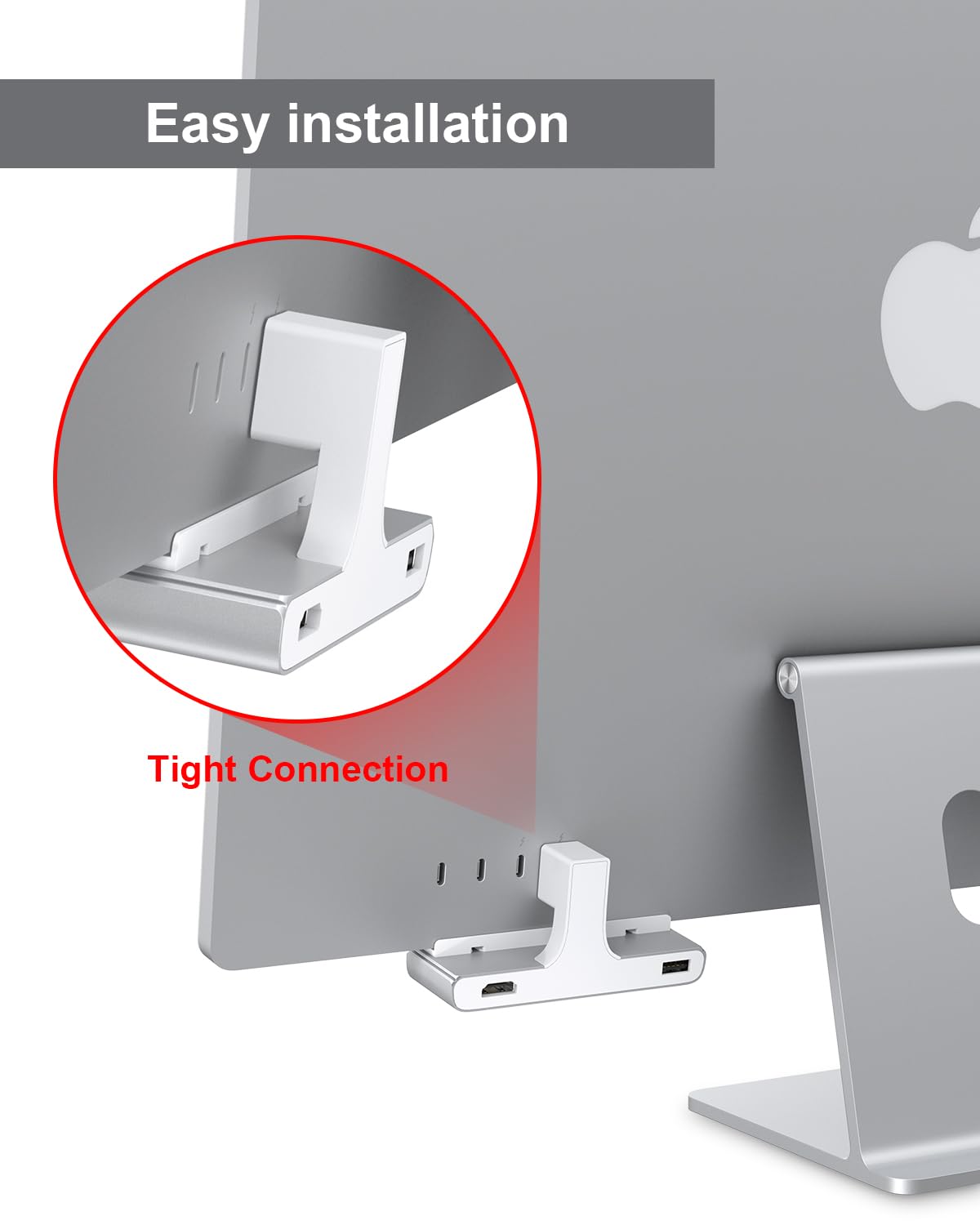 Gewokliy 8 In 1 Imac Usb Adapter With Hdmi 4K@60Hz, Usb 3.0 5Gbps, Sd/Tf Card Reader,Usb C Dock For Imac 24 Inch, Imac Hub For 2