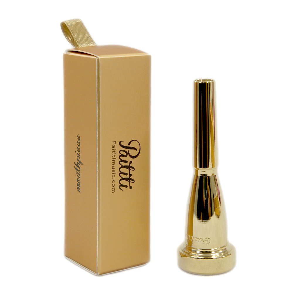 Paititi Gold Plated Rich Tone Bb 1C Trumpet Mouthpiece