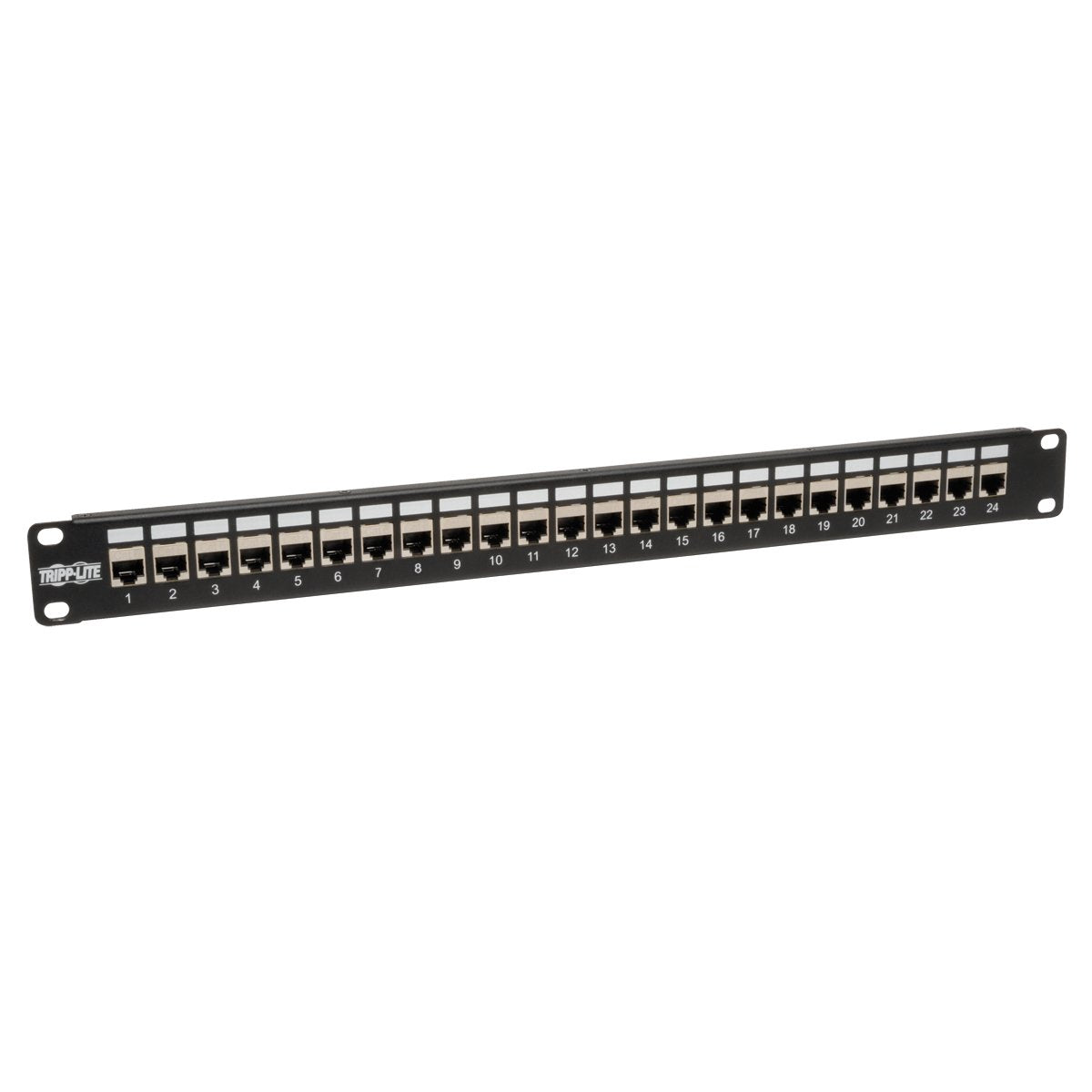 Tripp Lite 24 Port Cat6 / Cat5 Patch Panel Stp Shielded Rj45 Ethernet 1U Rackmount Taa (N254 024 Sh),Black