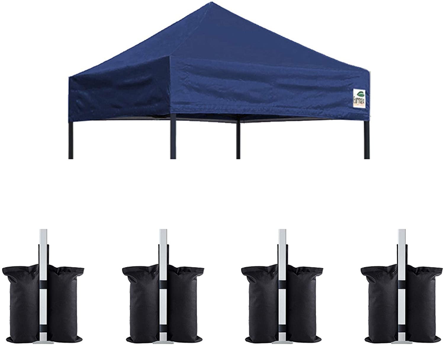 Eurmax Usa Pop Up Canopy Replacement Canopy Tent Top Cover, Instant Ez Canopy Top Cover Only, Choose 30 Colors,Bonus 4Pc Pack Ca