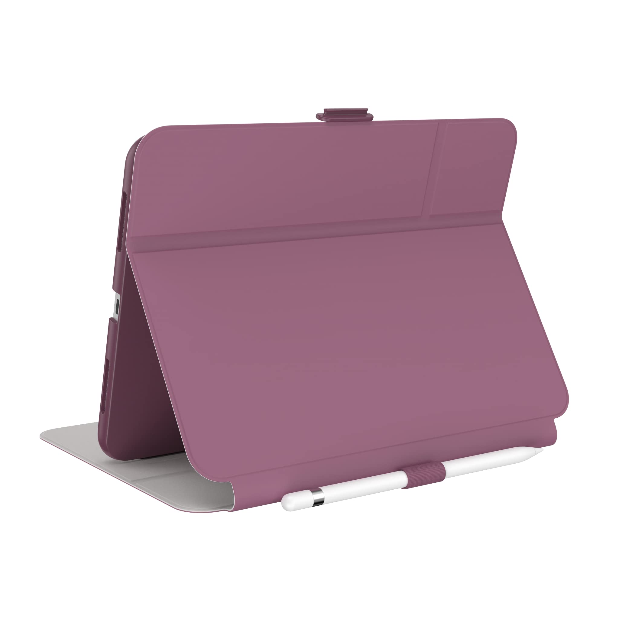 Speck Case For Ipad Pro 10Th Generation 10.9 Inch - Drop & Camera Protection, Slim Multi Range Stand, Apple Pencil Holder - Plum