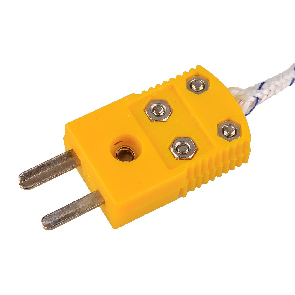 Szzijia 5Pcs 3M K Type Mini Connector Thermocouple Temperature Probe Sensor Measure Range  50~700C