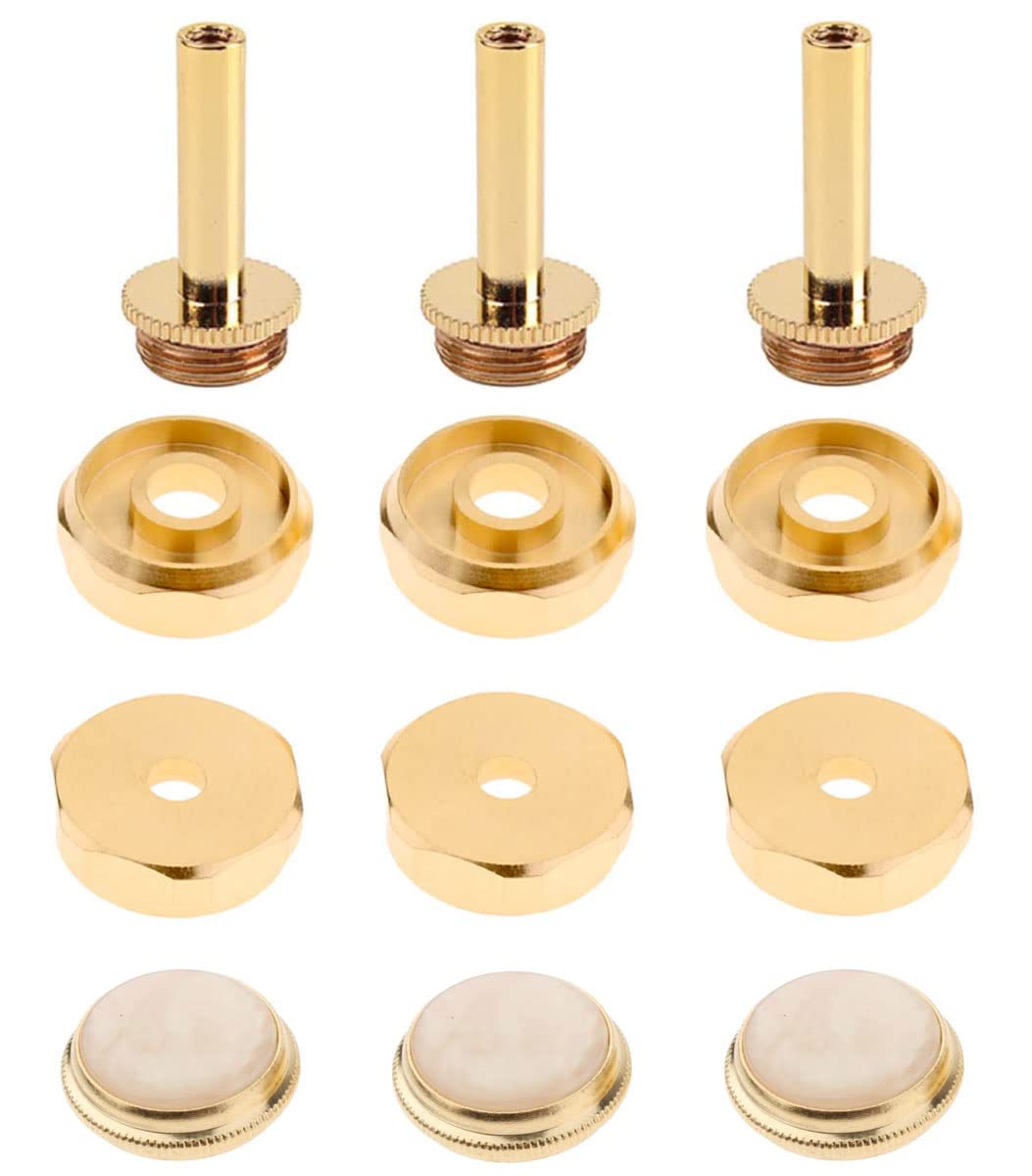 Tuoren Trumpet Valve Sytem Replacement Parts Include Trumpets Finger Buttons Valve Cap Piston Guides Spring Felt Washer Musical