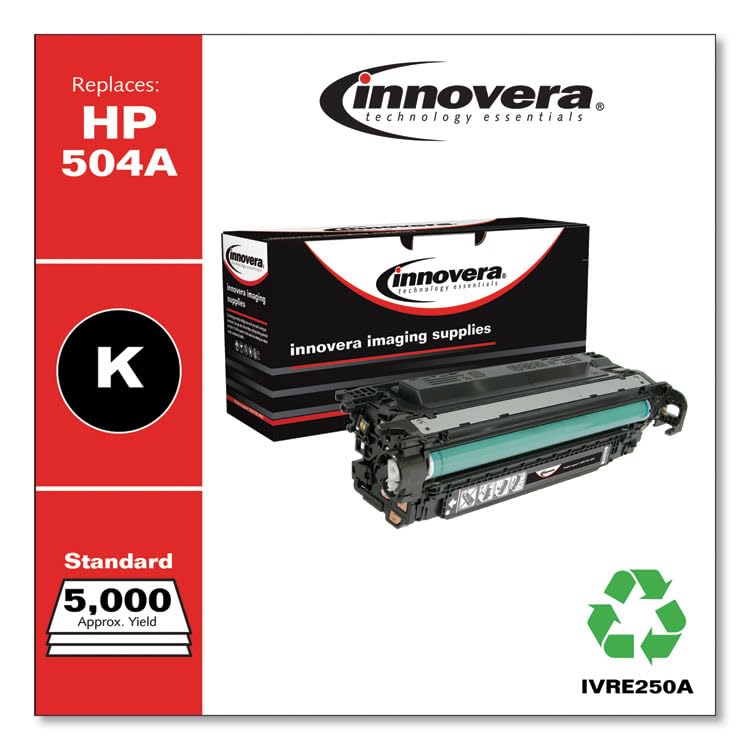 Innovera Remanufactured Black Toner, Replacement For 504A (Ce250A), 5,000 Page Yield