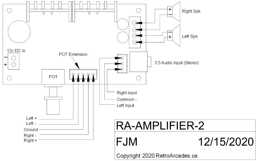 Amplifier For Small Game Machine, Arcade Machine Amplifier, Single Channel