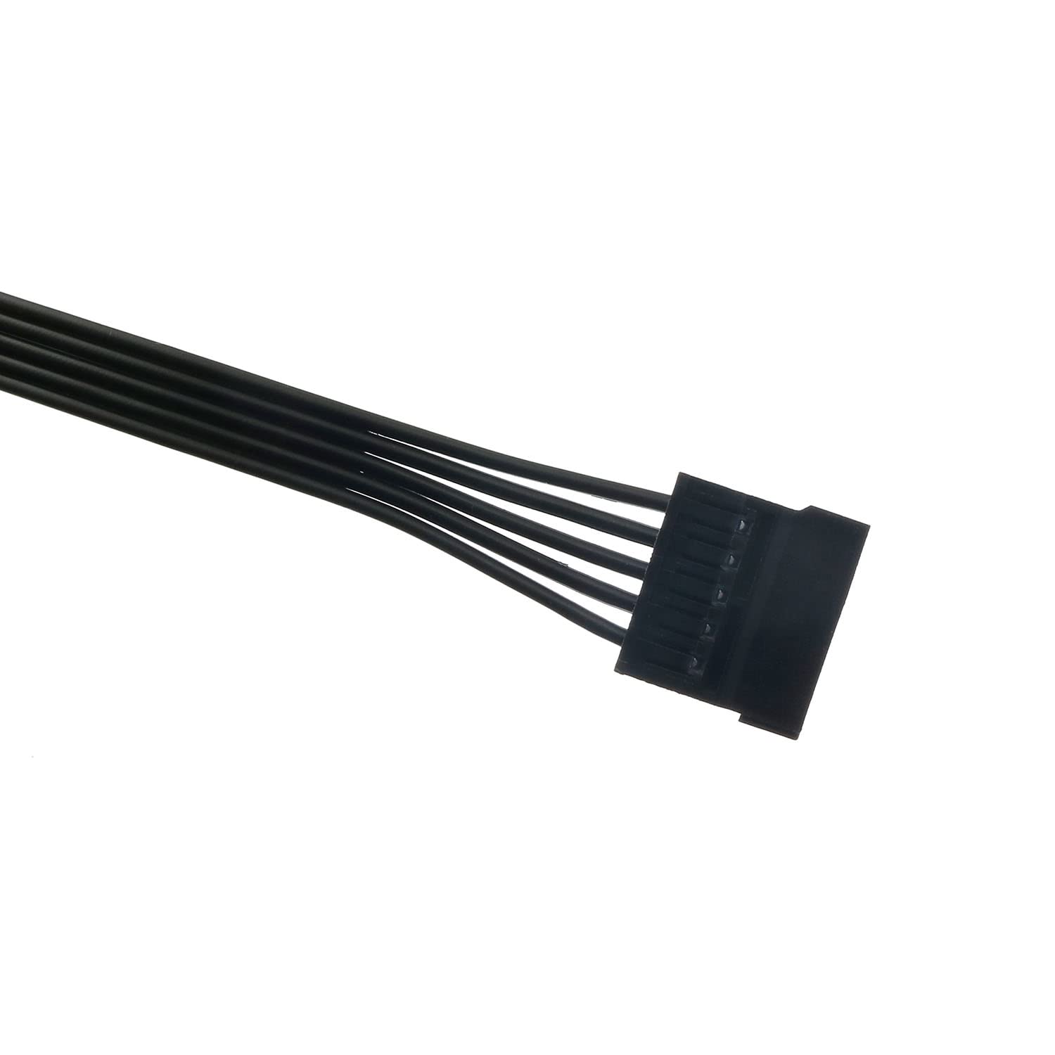 Bllndx Sata Power Extension Cable 2Pcs 11.8Inch Black 15Pin Sata Male To Female Extender Cable Adapter For Hdd, Ssd, Optical Dri