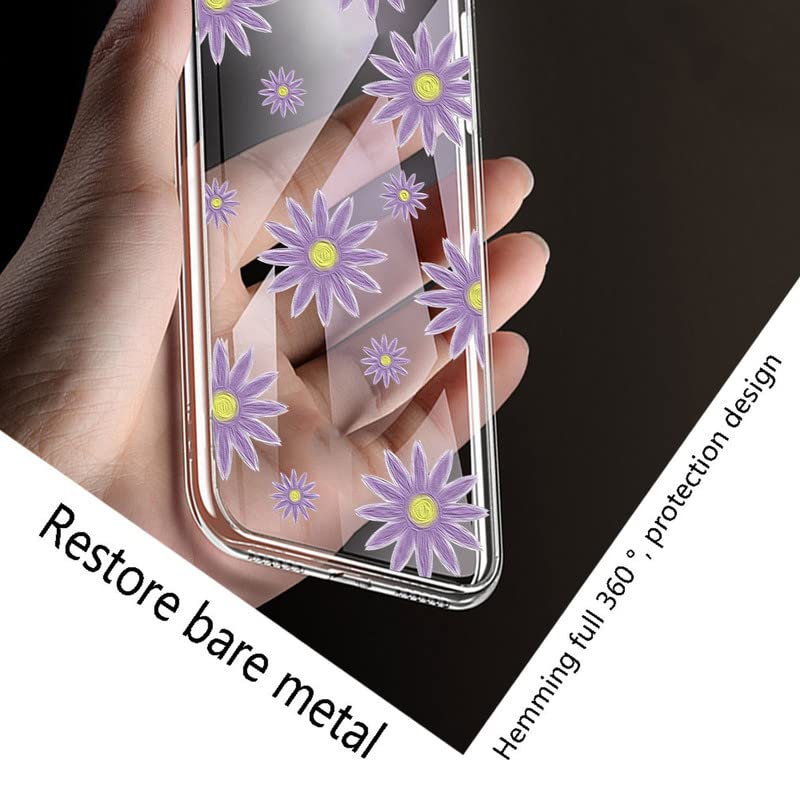 Yqinhhme Clear Case For Zte Axon 50 Lite (6.6'') With 2 X Tempered Glass Protective Film, Slim Shockproof Soft Silicone Cover, 3