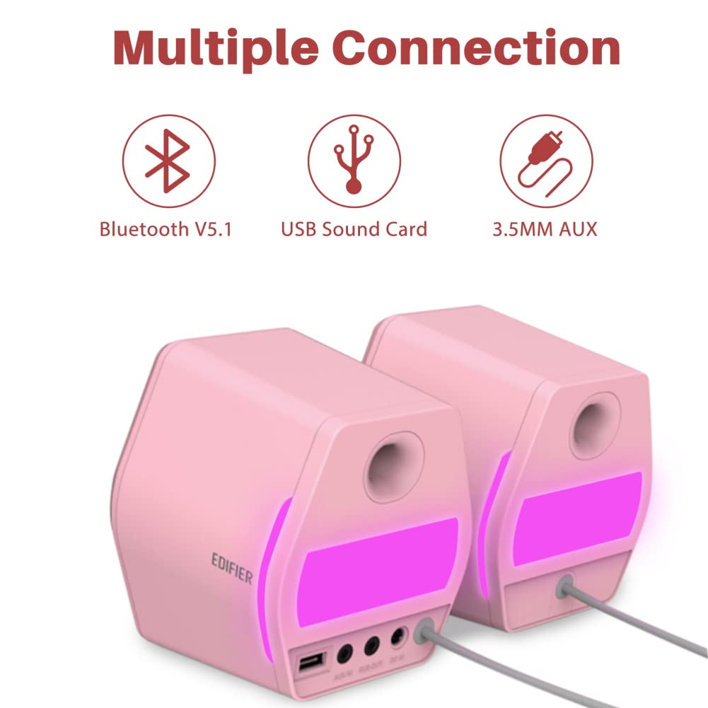 Edifier G2000 32W Pc Computer Speakers For Gaming Desktop Pc Laptop Mac Computer Woofer Speakers Bluetooth Usb 3.5Mm Aux Inputs