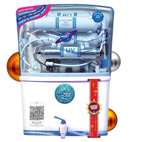 Rk Aqua Plus Alpha Pro+ Ultra Alkaline+++(Ro+Uv+Uf+Copper+Zinc+Calcium+Tds Adjuster)Best For Home/Office Purpose | 15Lph | 12Lit