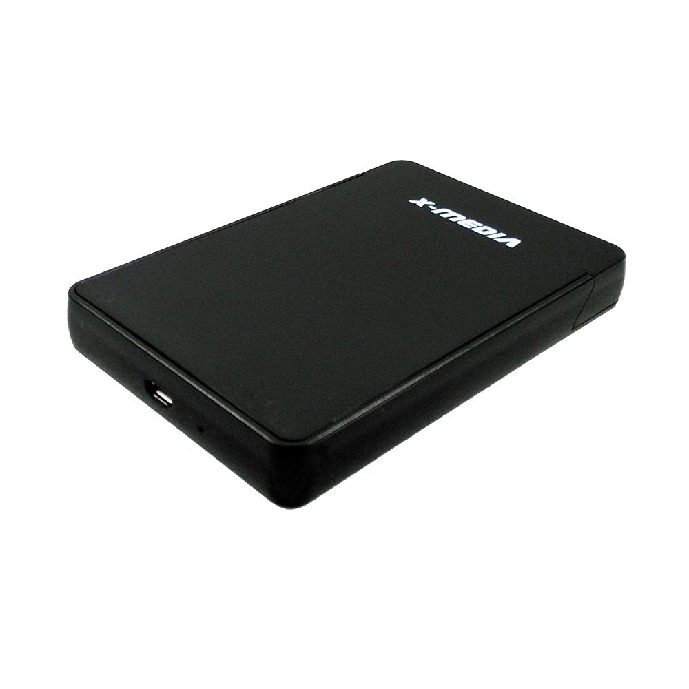 X MEDIA XM EN2279 2.5 Inch Tool Free USB 2.0 SATA SSD HDD Hard Disk Drive External Enclosure Case | Support 7mm / 9.5mm