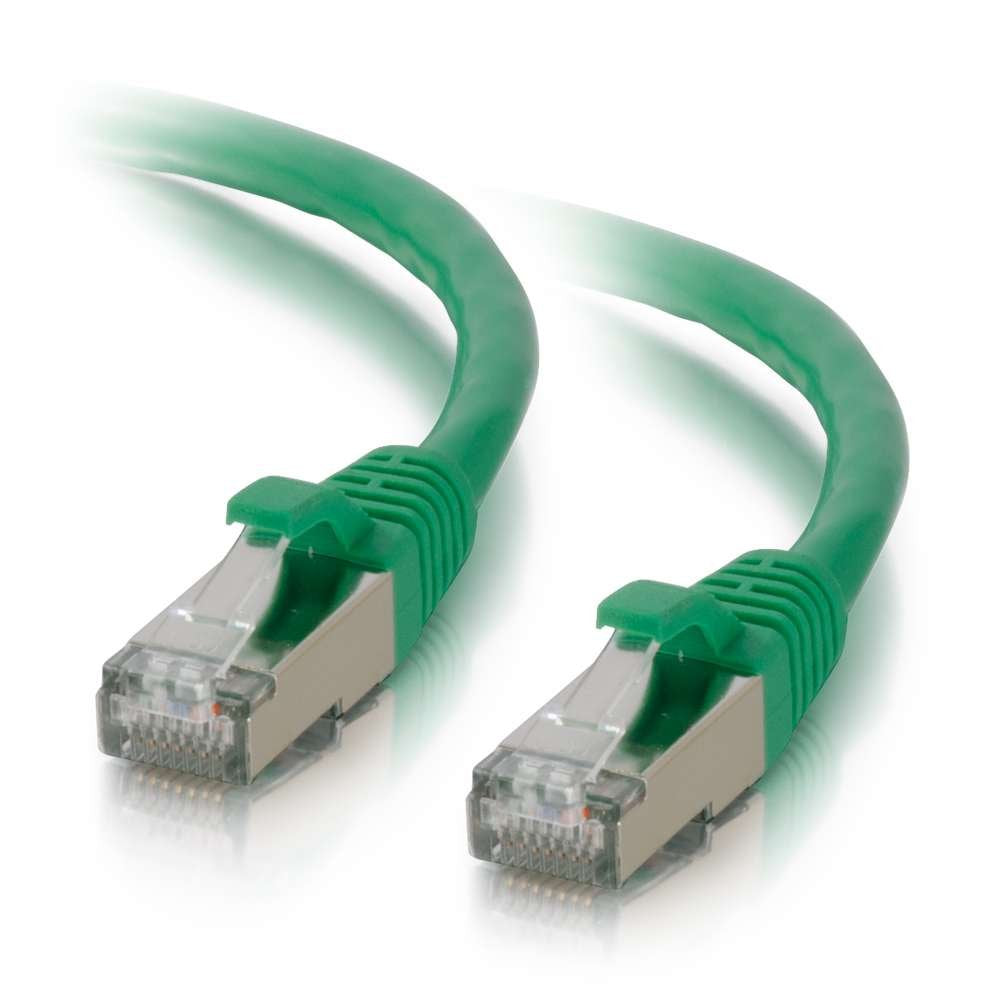 C2G Legrand Cat6 Ethernet Cable, Snagless Shielded Cat6A Patch Cable, Green Network Patch Cable, 8 Foot Snagless Stp Ethernet Ca