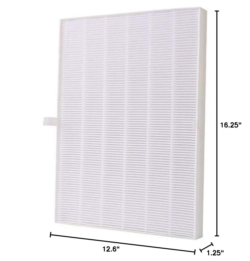 Nispira Air Purifier Filter Set True HEPA Carbon for Winix 115115 6300 5300 Electrolux EL490A White