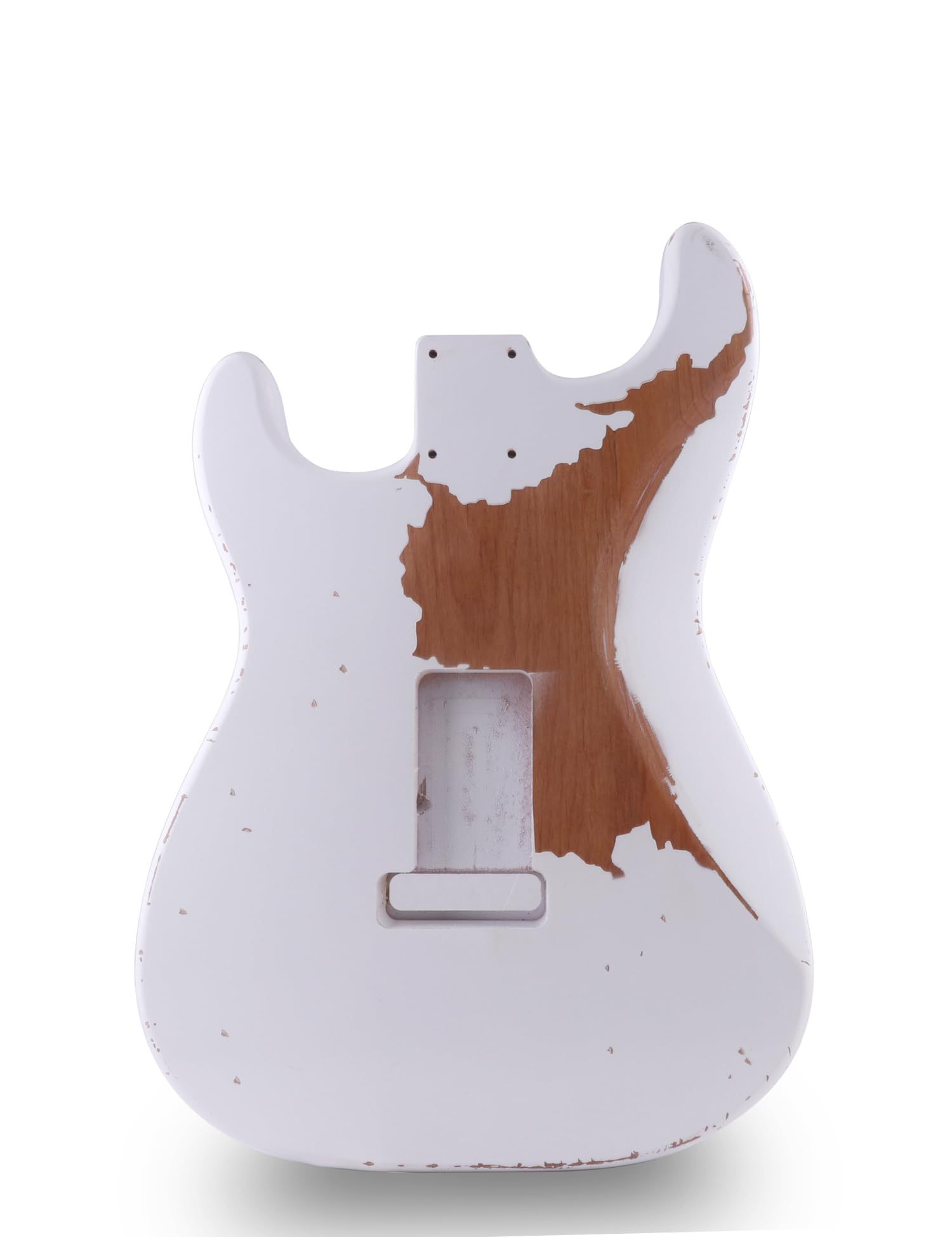 Sunsmile ST Style Electric Guitar Body, Nitro Top, Alder Wood, Antique White, Model SVTG STBO