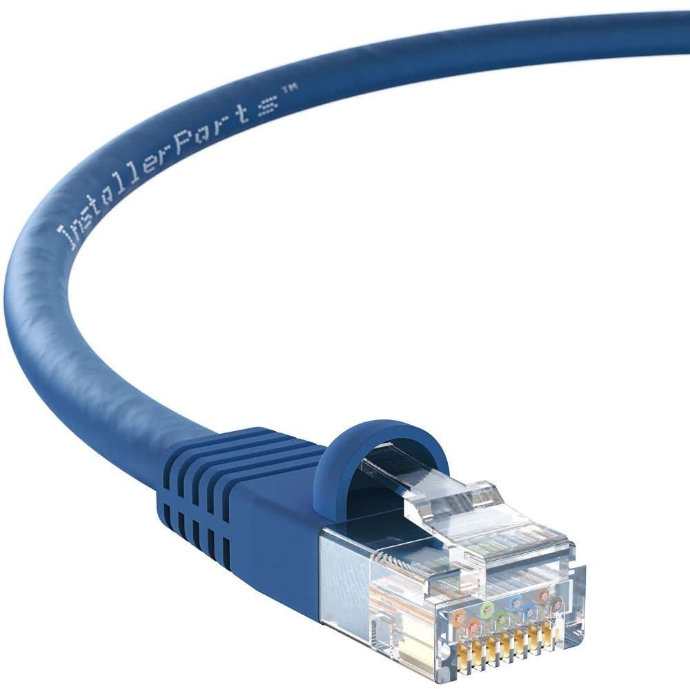 Installerparts Cat6 Cable Utp Booted [Blue]   [3 Ft]   [20 Pack]   Professional Series   10Gbps, Cat6 Patch Cable, Cat 6 Patch C