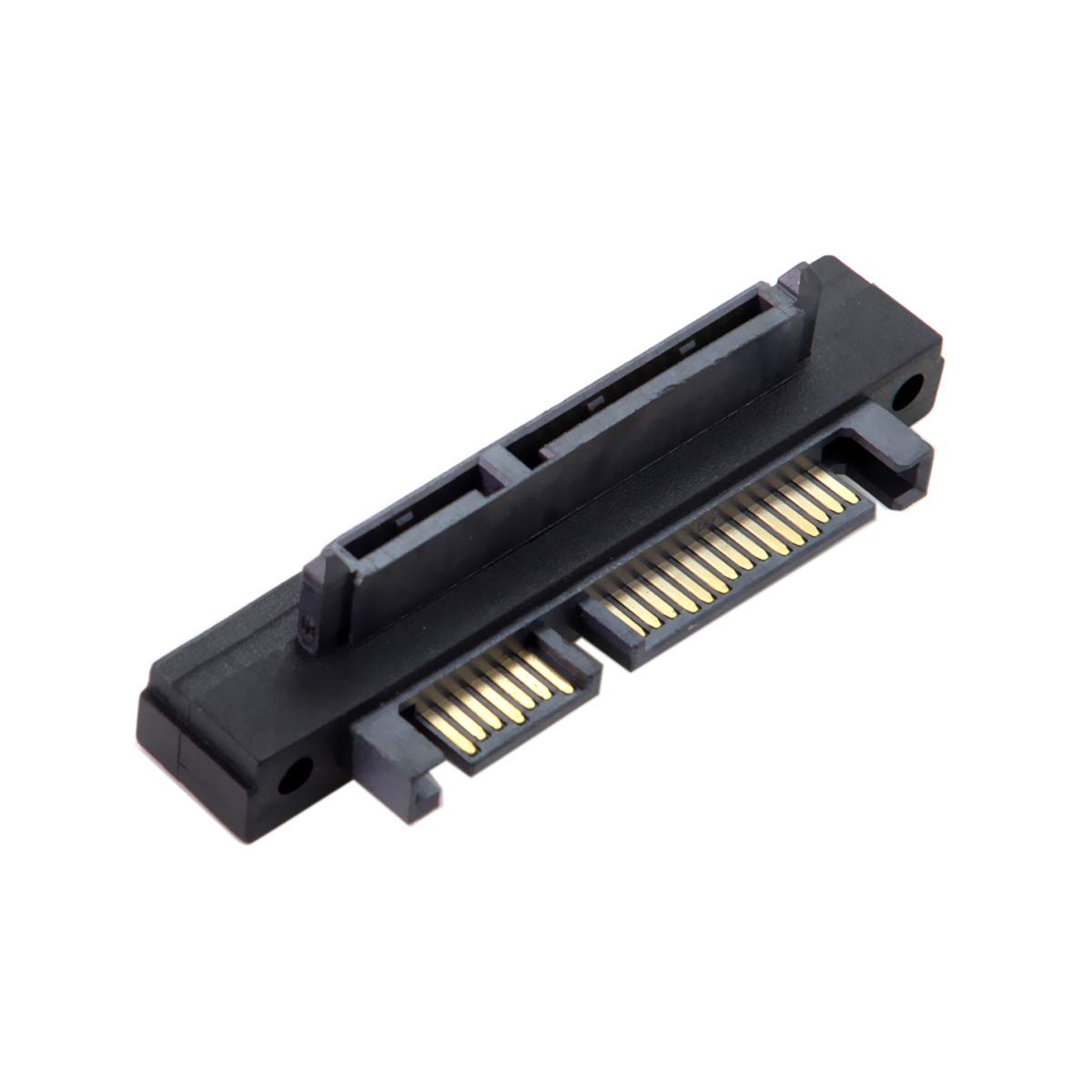 Chenyang Sata 22Pin Male To Female 90 Degree Up Angled Gender Changer Connector Adapter For 2.5/3.5'' Hard Disk Drive