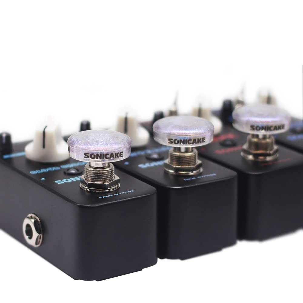 Sonicake Footswitch Toppers Transparent Clear For Guitar Effects Pedal 10Mm 20 Pcs