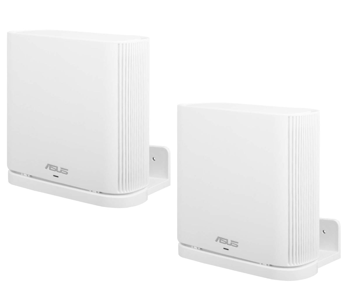 Koroao Wall Mount Holder For Asus Zenwifi Ax Whole-Home Tri-Band Mesh Wifi 6 System (Xt8)(Ct8)(Xt9) Ac300, Wall Bracket Hanger Stand With Holder Compatible With Asus Zenwifi Ax Wifi 6 (2-Pack, White)