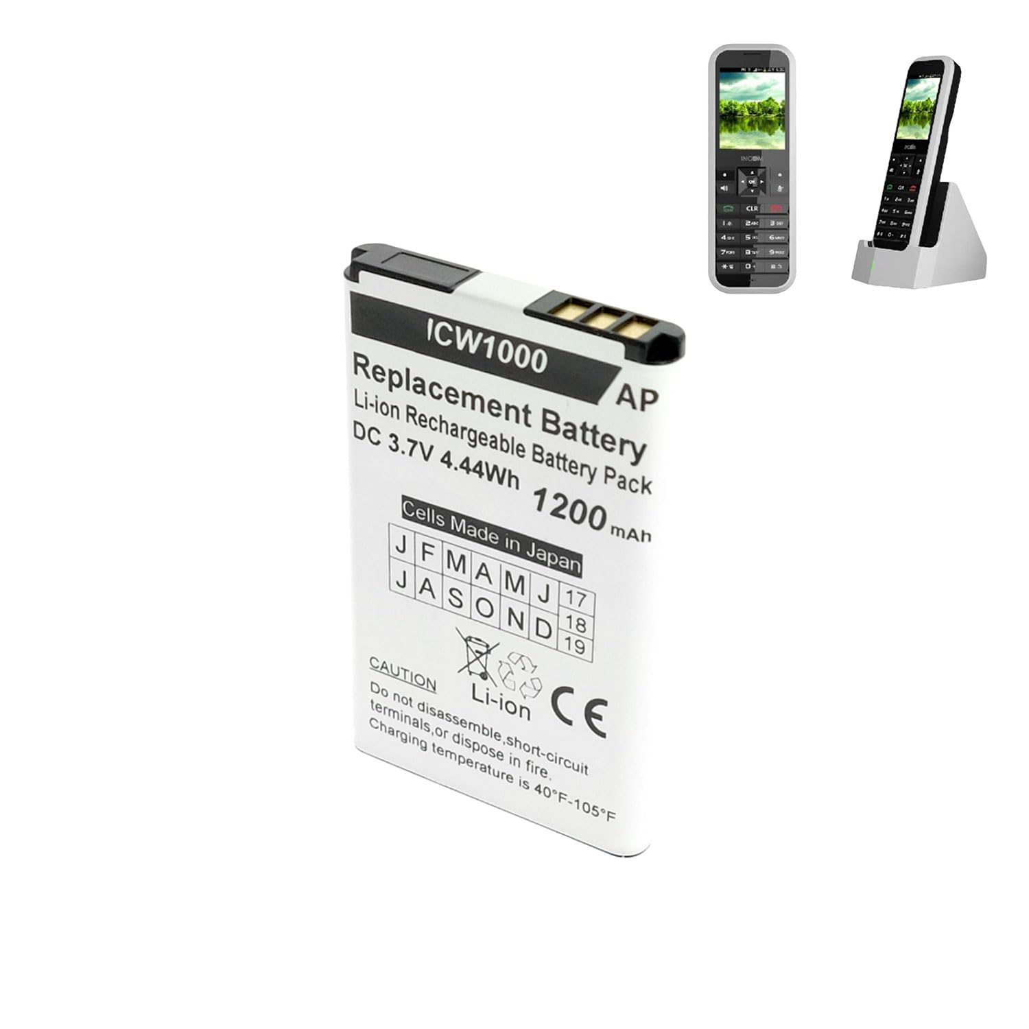 Artisan Power Replacement Battery For Unidata Icw-1000G And Wpu-7800 Phones. 1200 Mah