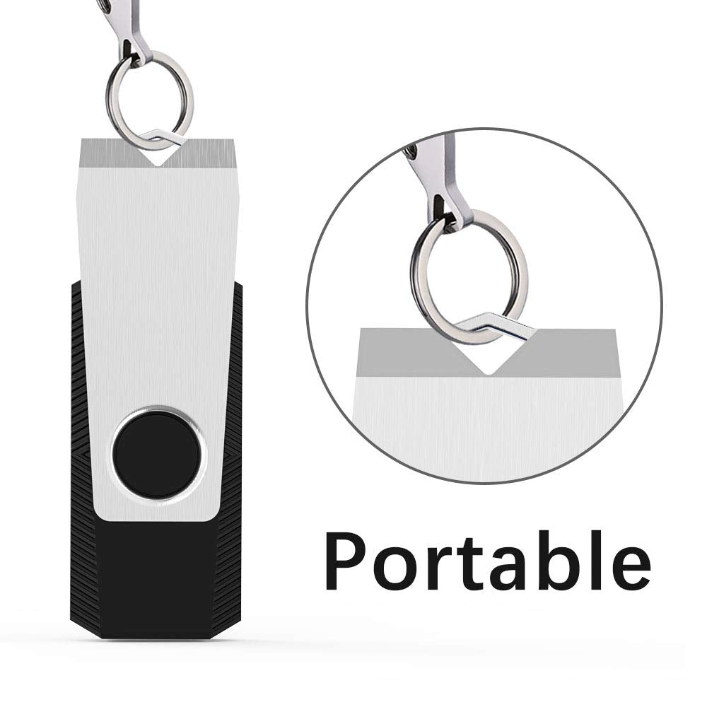 Aiibe 4Gb Flash Drive 50 Pack 4Gb Usb Flash Drives Bulk Usb Drive 4Gb Thumb Drives Usb 2.0 Memory Stick Multipack Zip Drive 4Gb 50Pcs, Black