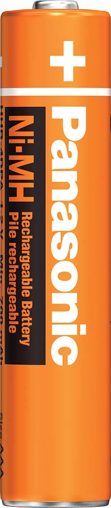Panasonic Hhr4Dpa Genuine Aaa Nimh Rechargeable Batteries For Dect Cordless Phones, 2 Pack,Orange