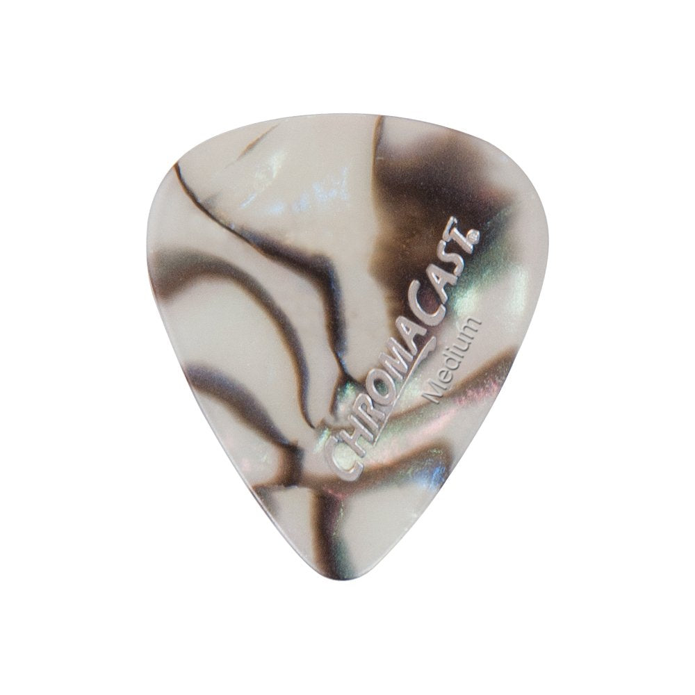 Chromacast Pearl Celluloid Guitar Pick 10 Pack, Medium Gauge (.73Mm)
