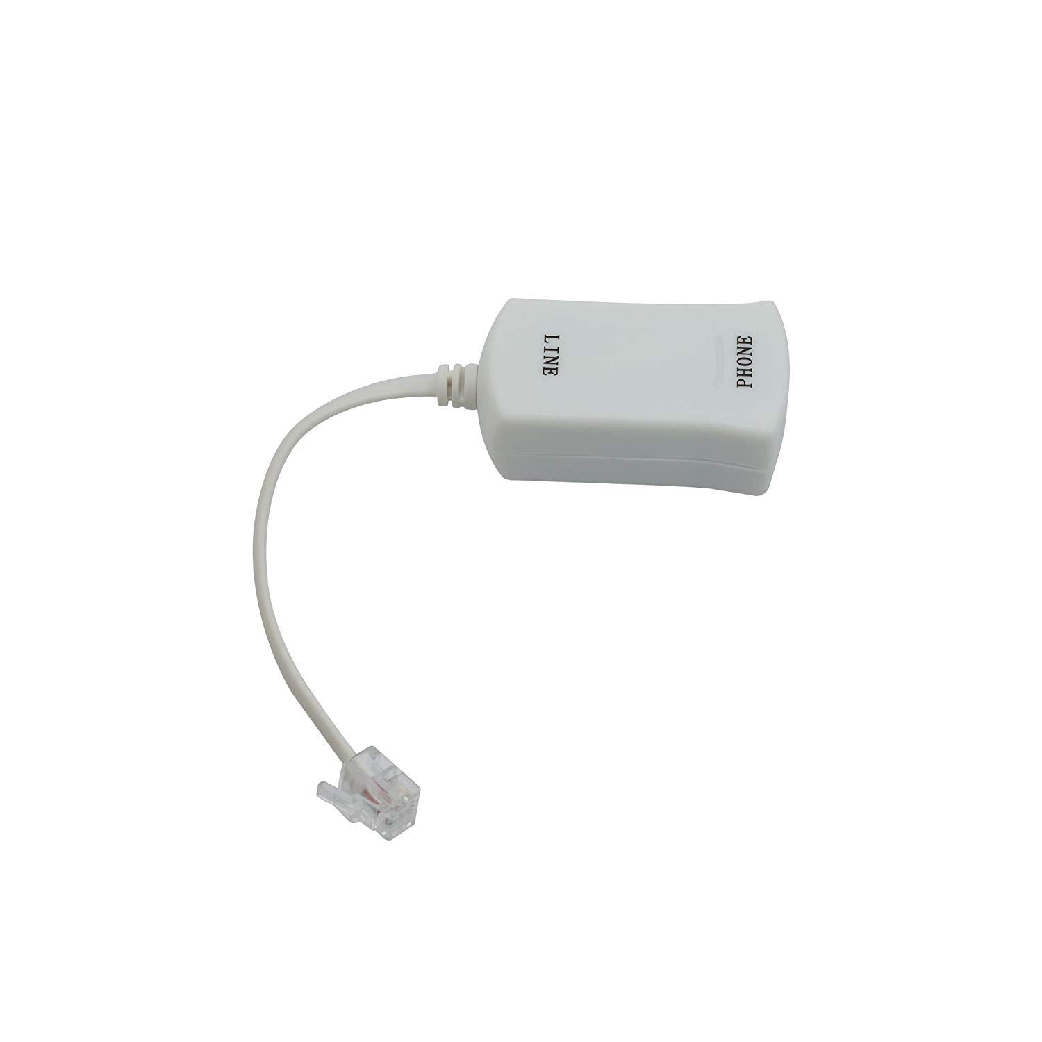 InstallerParts DSL Modem Phone Filter 35275 for Interference Elimination & Static Noise Blocker 5 Pack Ivory