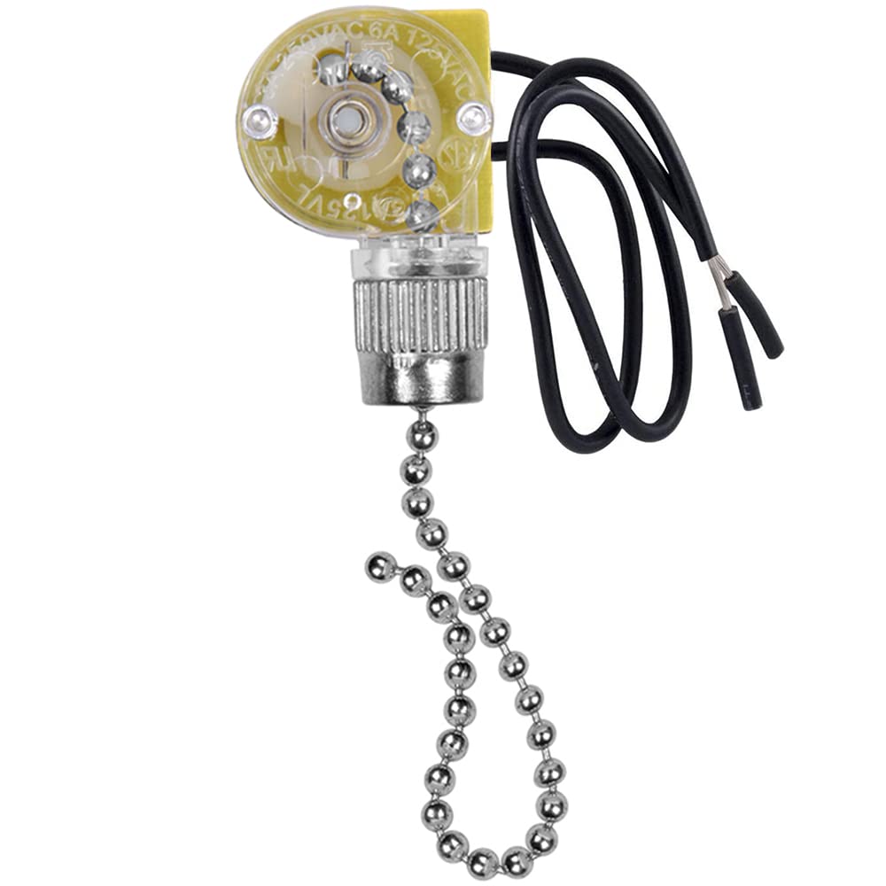 Akahttbn Ceiling Fan Switch Zing Ear Ze 109,Two Wire Light On Off With Pull Chain Cords Compatible With Hunter Ceiling Fans Ligh