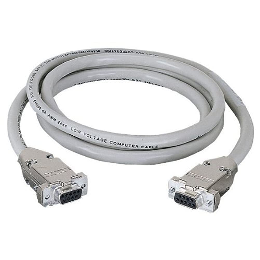 Rs232 Shielded Cable - Metal Hood, Db9 Female/Female, 50-Ft. (15.2-M)