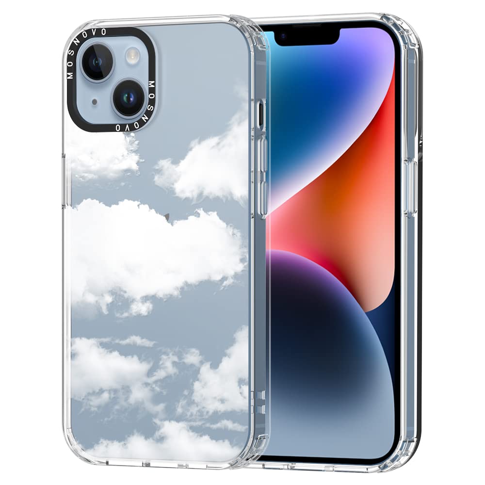 Mosnovo Case For Iphone 14 Plus, [Buffertech 6.6Ft Military Grade Drop Protection] [Anti Peel Off Tech] Clear Tpu Bumper Phone C