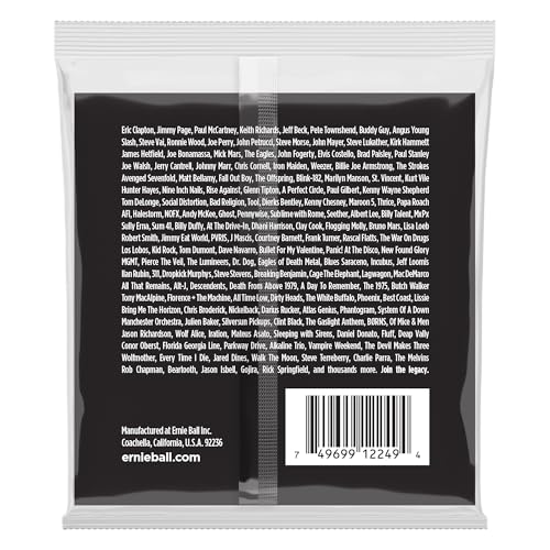 Ernie Ball Extra Slinky Stainless Steel Electric Guitar Strings, 8 38 Gauge (P02249)